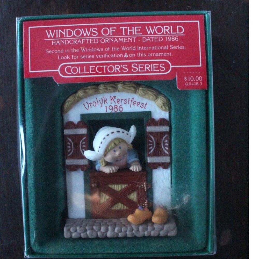 Vintage Windows of The World (Holland) Hallmark Ornament 1986